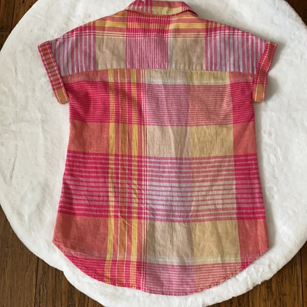 beachlunchlounge spencer shirt made with linen size XS - Picture 8 of 13